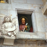 Czech Republic - Prague - On the hour the 12 Apostles appear above the Astronomical Clock on the Old Town Hall