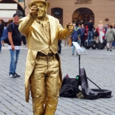 Czech Republic - Prague - Statue Man in the Old Town Square