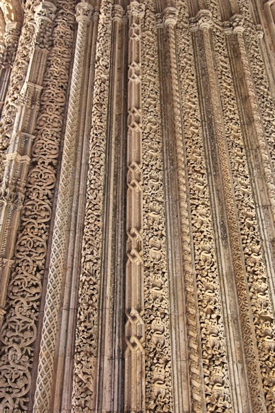 Detail of the carving in the unfinished chapel of the Batalha Monastery