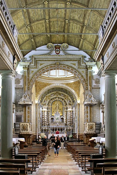 Inside the Church of Nazaré