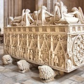 Inside the Alcobaça Monastery - the tomb of the 14th century King Pedro I