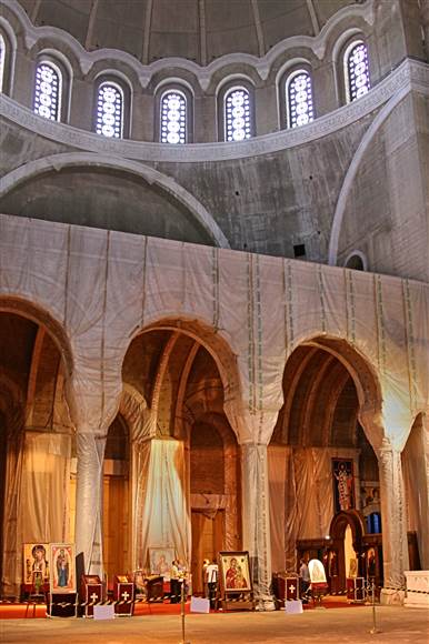 Inside St Sava small church